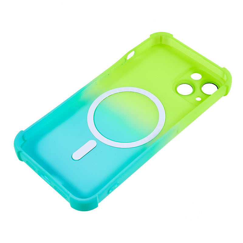 Magnetic Phone Case for iPhone 14 Gradient Dual Color TPU Cover Compatible with MagSafe Magnetic Phone Case for iPhone 14 Gradient Dual Color TPU Cover Compatible with MagSafe